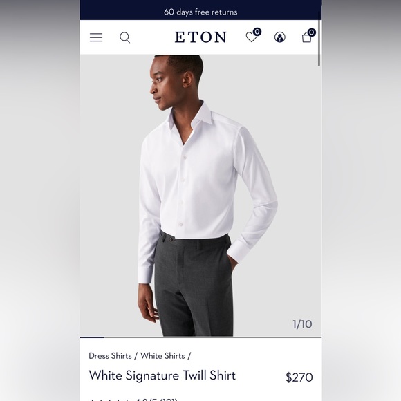 Eton Men’s dress shirt - Picture 10 of 10